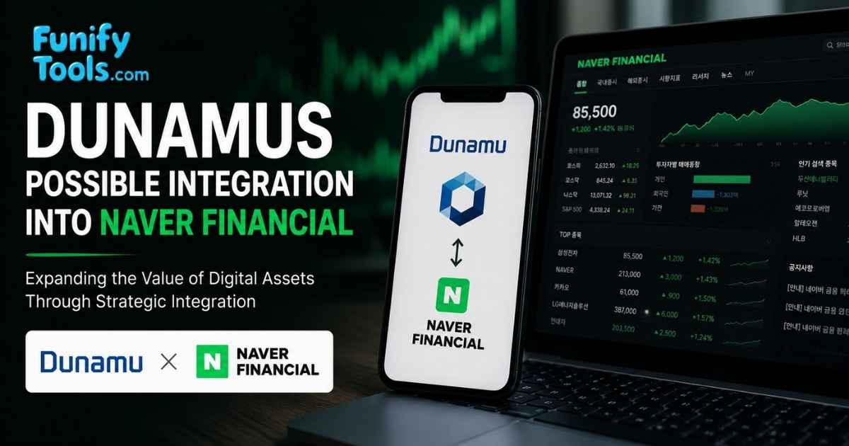 Thumbnail image for the dunamus possible integration into naver financial.