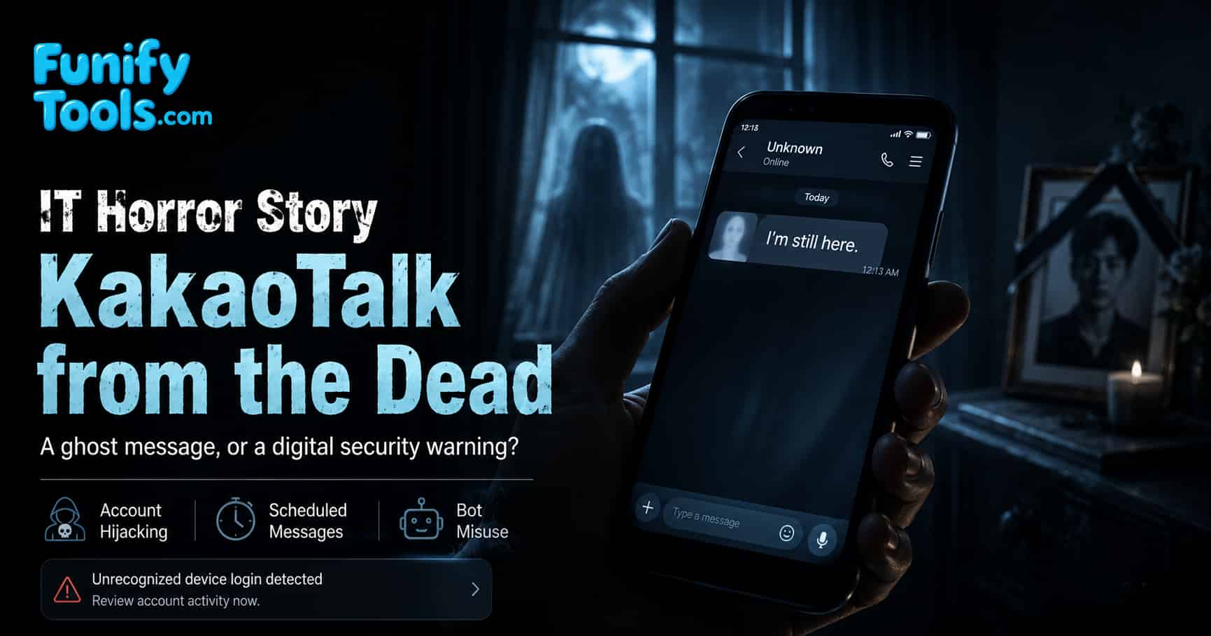 Thumbnail image for the it horror story kakaotalk from the dead.