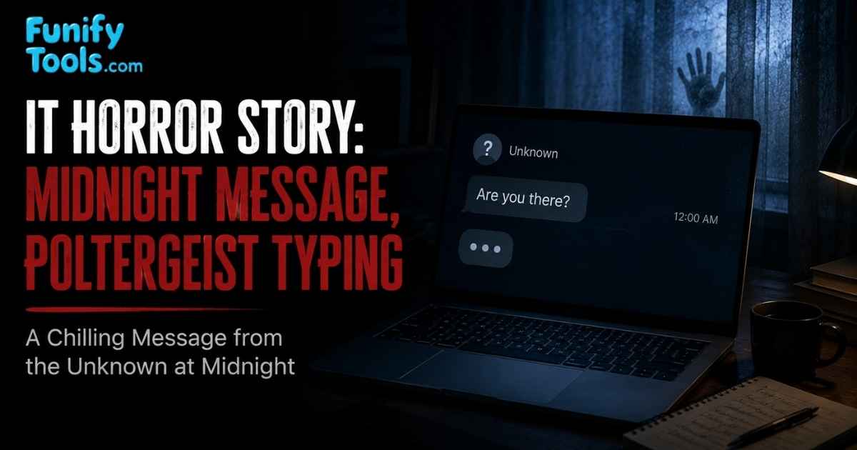 Thumbnail image for the it horror story midnight message poltergeist typing.