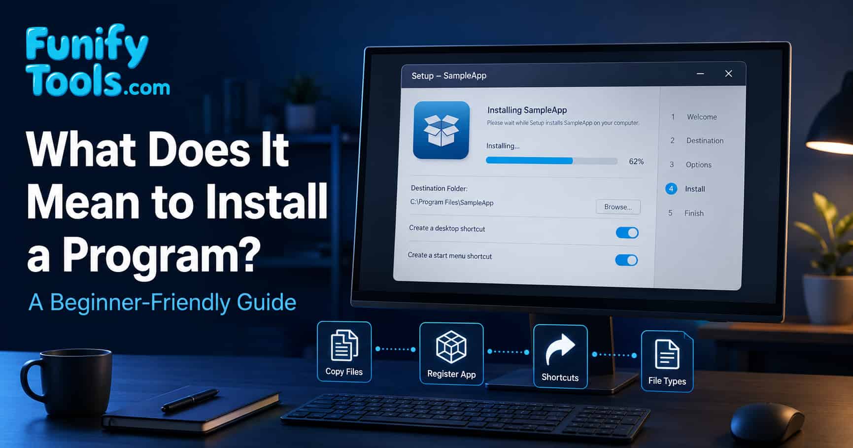 Thumbnail image for the what does it mean to install a program a beginner friendly guide.