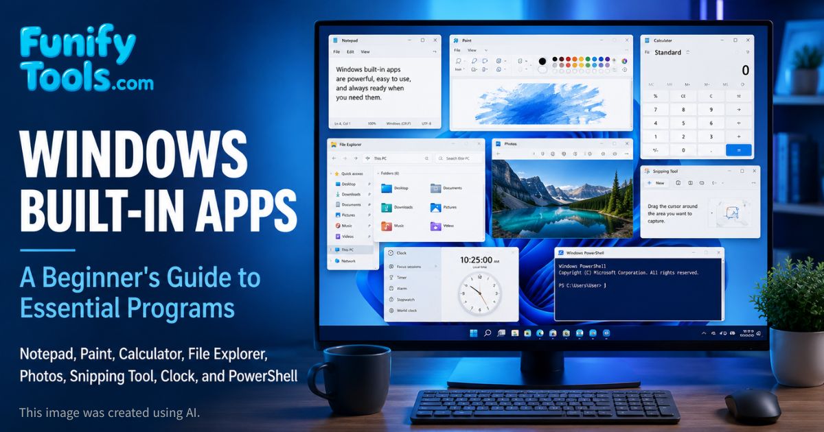 Thumbnail image for the windows built In apps.