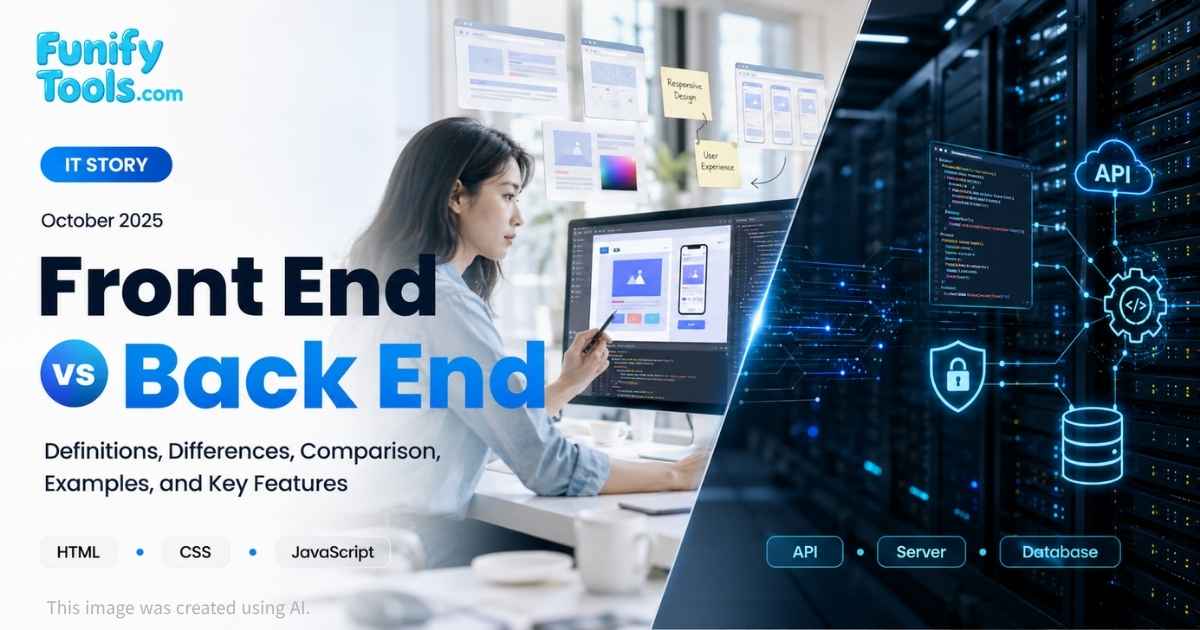 Thumbnail image for the front end vs back end definitions differences.