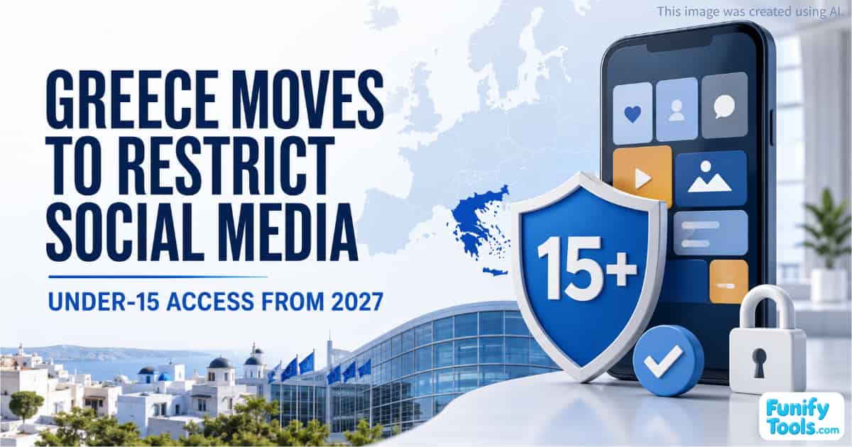 Thumbnail image for Greece Moves To Ban Social Media For Children Under 15.
