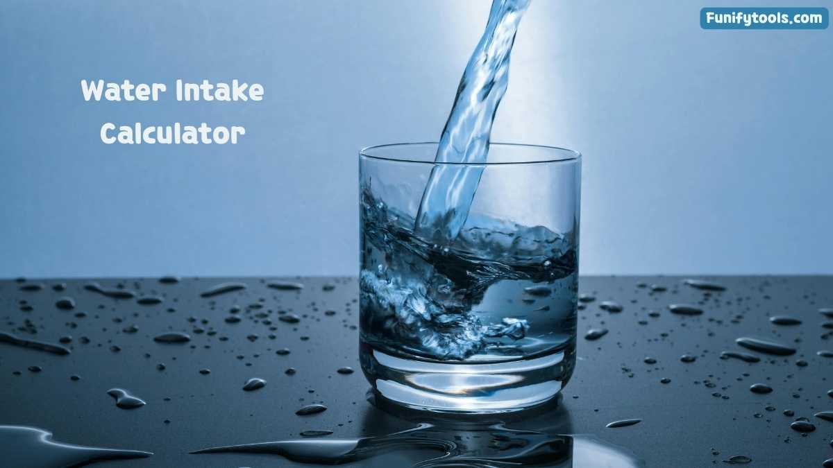 Water pouring into a glass