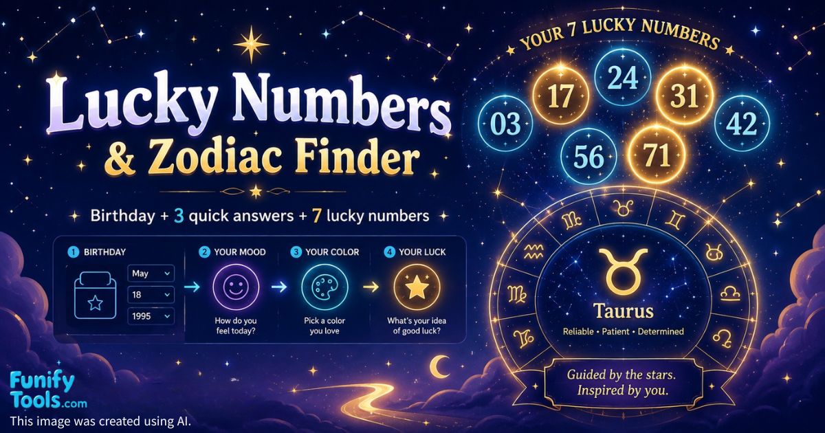 Thumbnail image for the lucky number calculator.