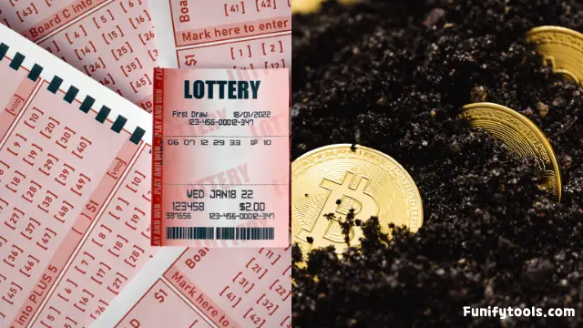 Lotto balls and digital mining concept
