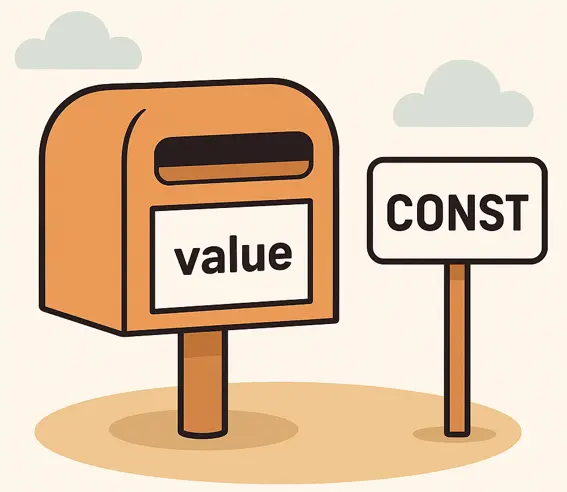 Signpost analogy for constants