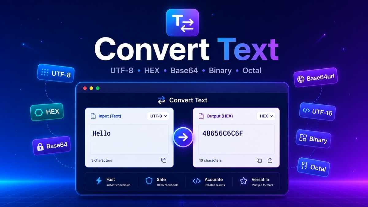 Text format converter preview